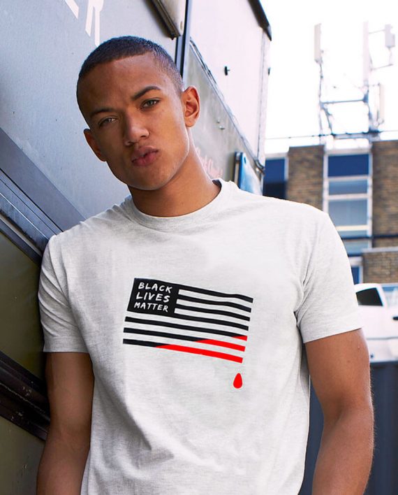 Black Lives Matter T-shirt | Bleeding American Flag | ALLRIOT