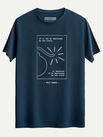 03 carl sagan t shirt indigo