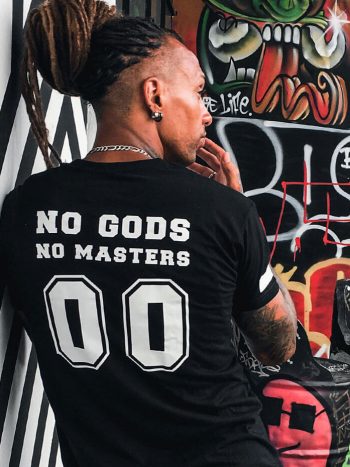 no gods no masters t-shirt anarchy slogan