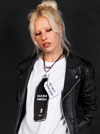 mass media political graphic t-shirt
