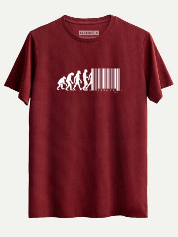 31 barcode tshirt oxblood