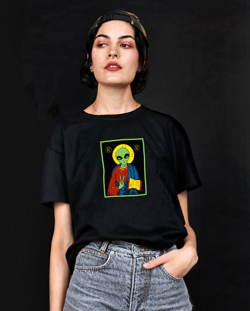 Alien Jesus T-shirt | ALLRIOT