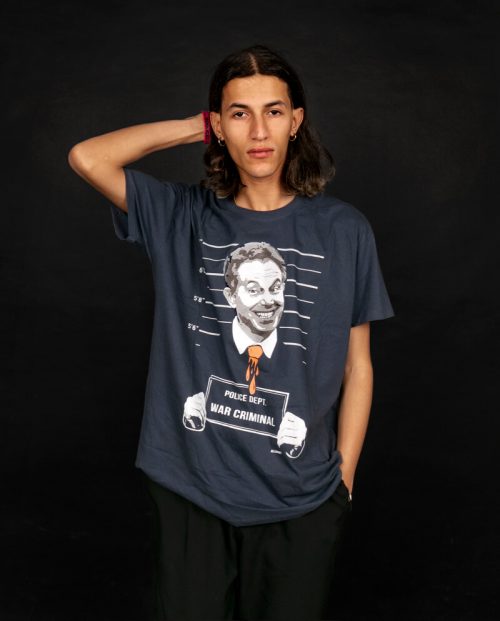 Tony Blair Mugshot Political T-shirt