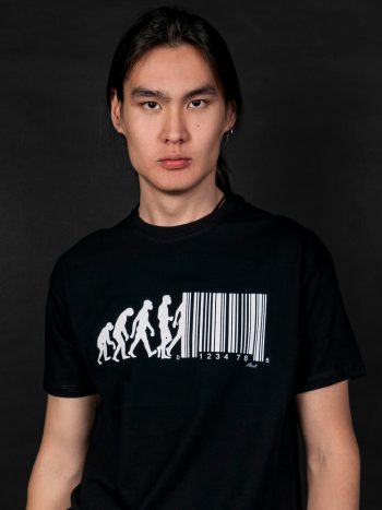 banksy barcode graphic t-shirt