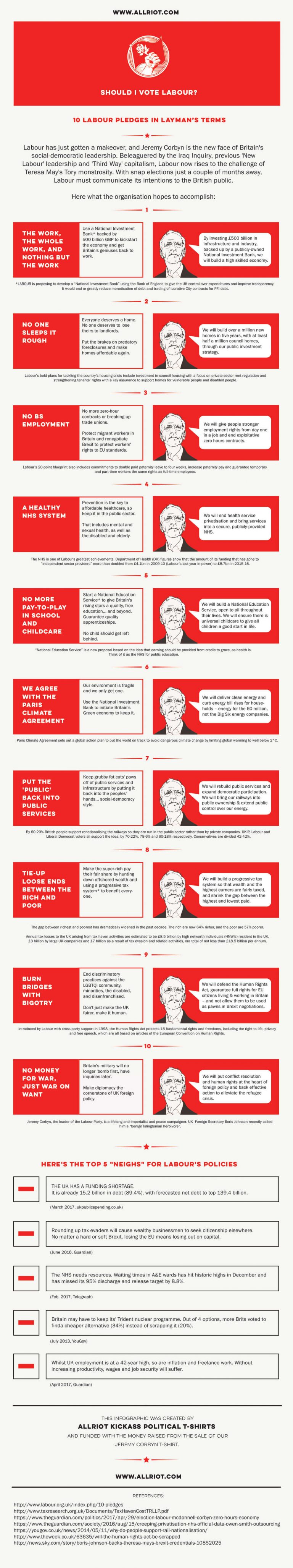 Labour Party Policies Infographic | UK Politics | ALLRIOT