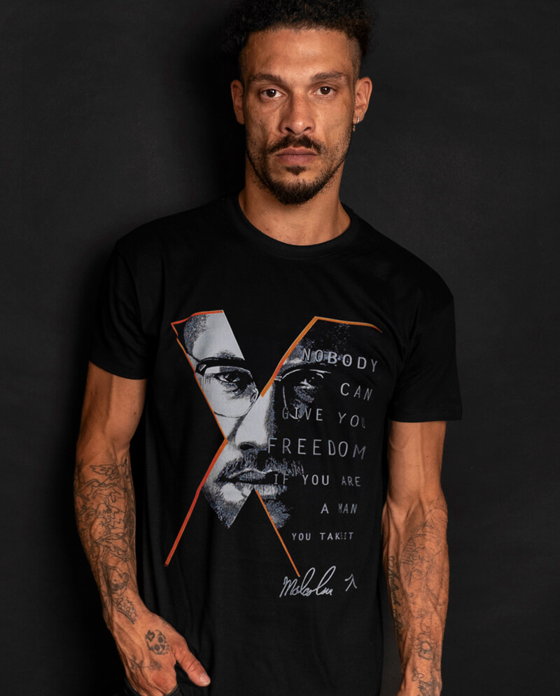 Malcolm X T-Shirt - Nobody Can Give you Freedom | ALLRIOT