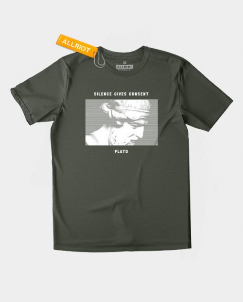 Silence Gives Consent Plato T-shirt