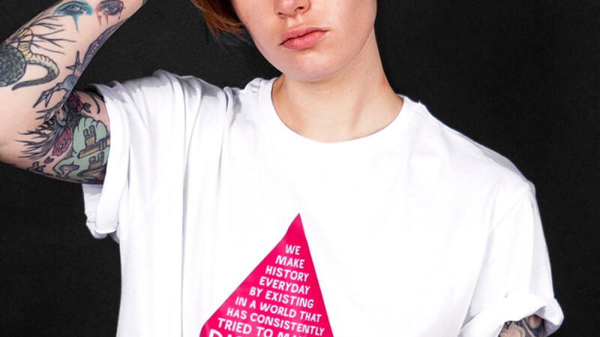 Pink Triangle T-shirt - Pride Queer & Trans Rights | ALLRIOT