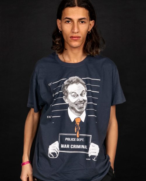 Tony Blair Mugshot Political T-shirt