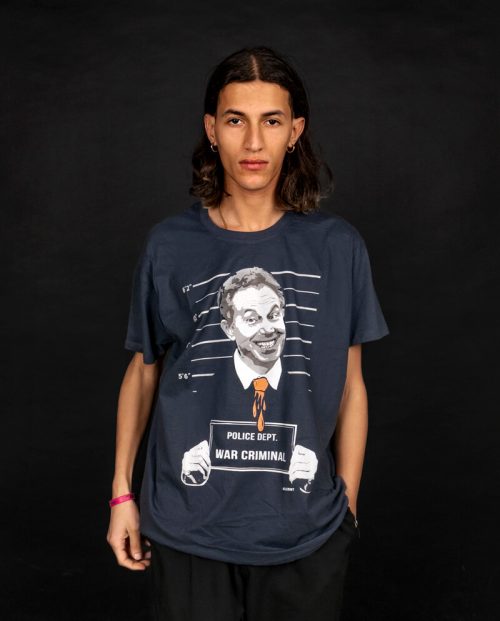 Tony Blair Mugshot Political T-shirt