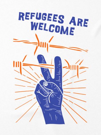 refugees are welcome t-shirt ice