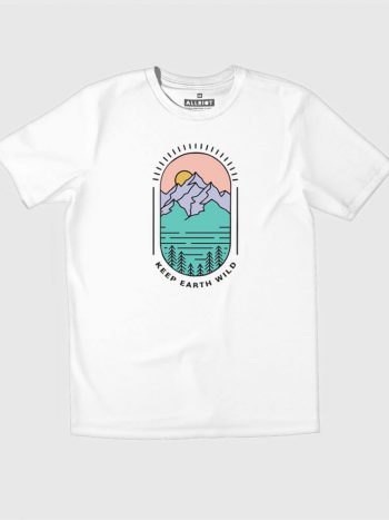 keep earth wild nature lover t-shirt white