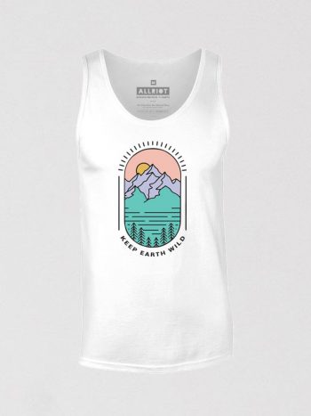 keep earth wild nature lover tank top white