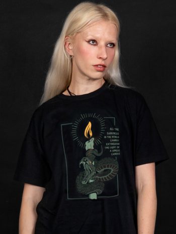 light of a single candle t-shirt