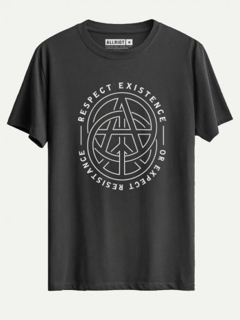 14 respect existence expect resistance t shirt charcoal