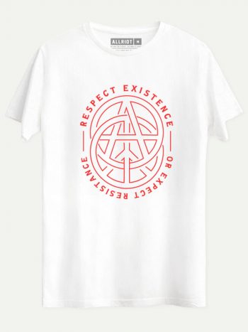 14 respect existence expect resistance t shirt white
