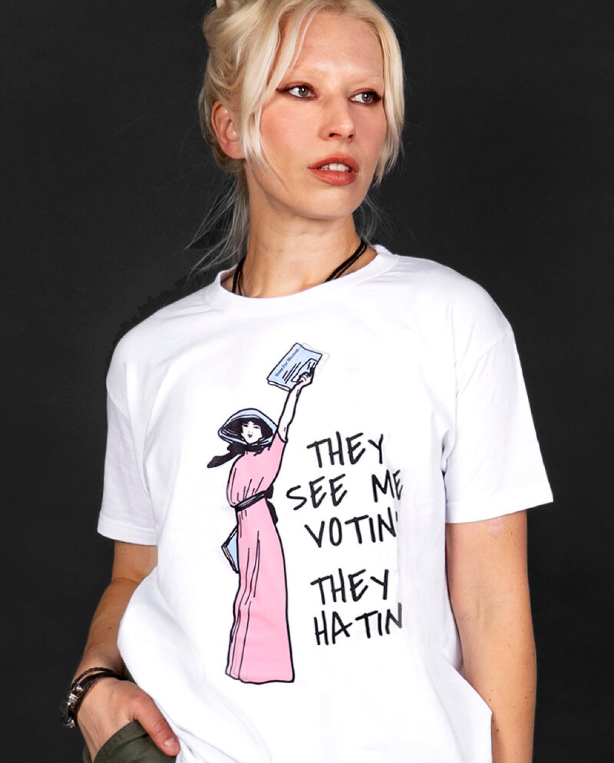 They See Me Votin', They Hatin' T-shirt ALLRIOT - Main Image