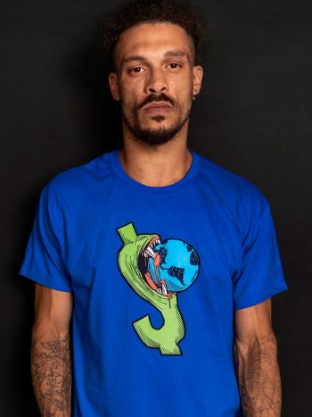 greedy dollar tshirt anti capitalist uk