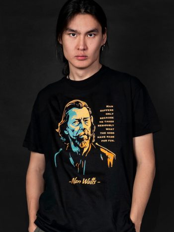 alan watts t-shirt graphic tee