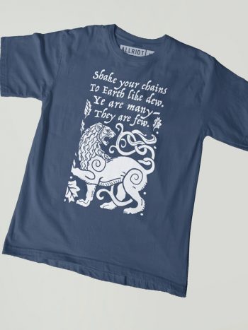break your chains like dew t-shirt political poetry