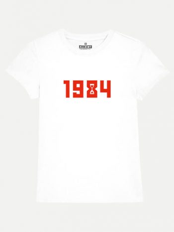 112 1984 orwell anti establishment womens t-shirt