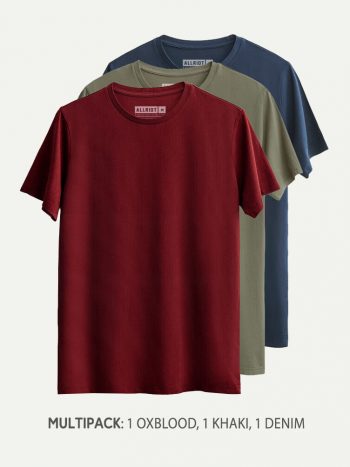 T-SHIRT-MULTIPACK mixed POLYchrome COTTON TEES soft