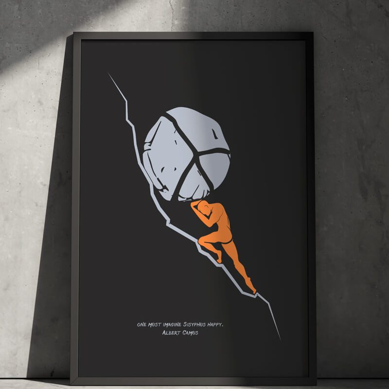 Myth of Sisyphus Poster - Albert Camus | ALLRIOT Wall Art