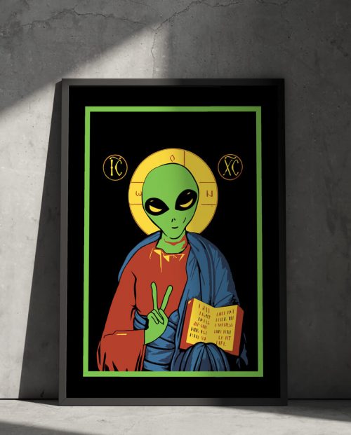 Alien Jesus Poster