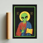Alien Jesus Poster