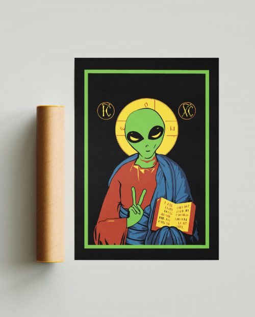Alien Jesus Poster