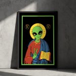 Alien Jesus Poster