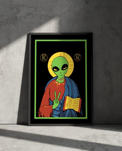 Alien Jesus Poster