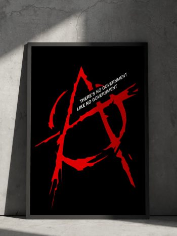 anarchy poster anti government wall art