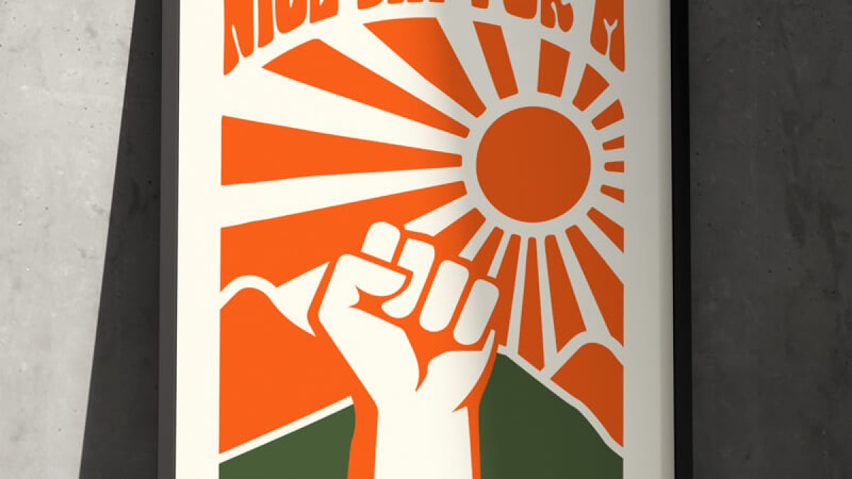 Nice Day For A Revolution Poster: ALLRIOT Political Wall Art