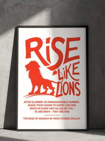 rise like lions masque of anarchy PRINTS
