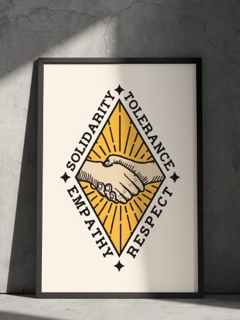 solidarity tolerance respect poster uk