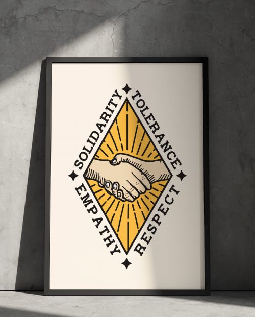 Solidarity Empathy Tolerance Respect Poster
