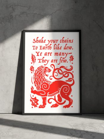 ye-are-many-they-are few political activist poster wall art