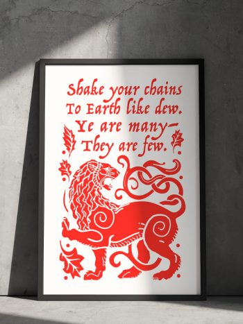 ye-are-many-they-are few political poster masque of anarchy