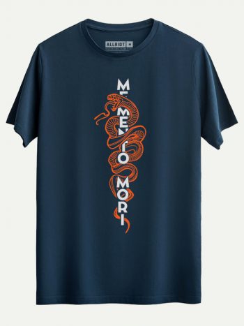 121 memento mori t shirt indigo