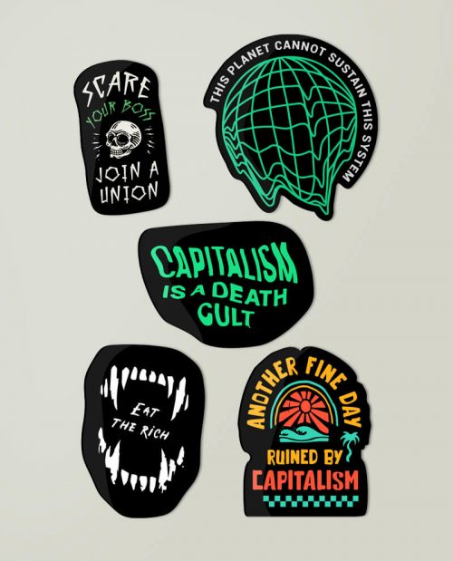 Anti-Capitalism Sticker Pack