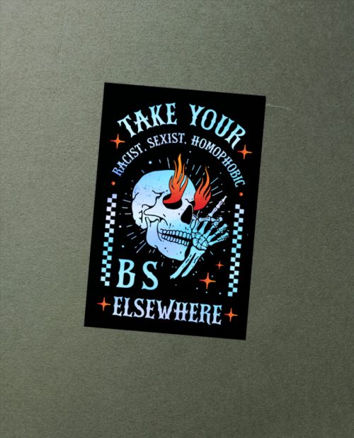 Anti-MAGA Holographic Sticker Pack