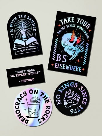 anti maga sticker-pack holographic-political decals anti maga sticker-pack holographic-political decals