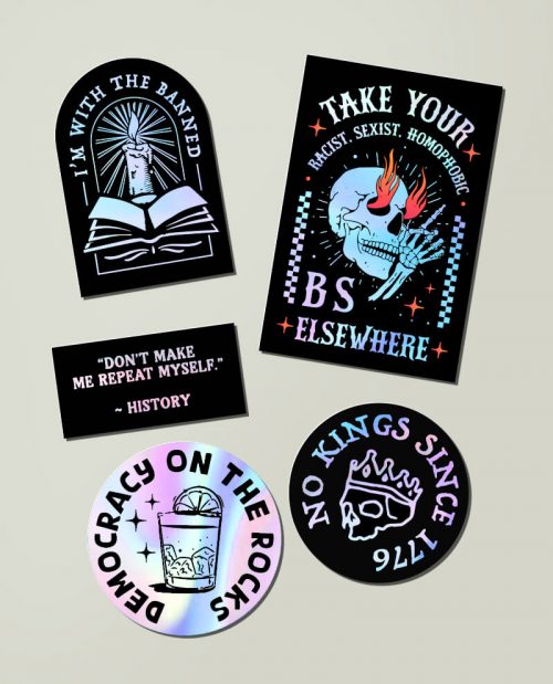 Anti-MAGA Holographic Sticker Pack