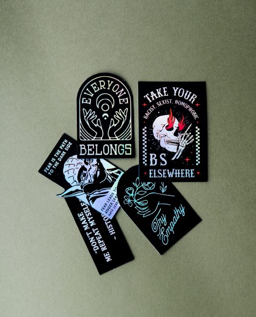 Love Not Hate Holographic Sticker Pack