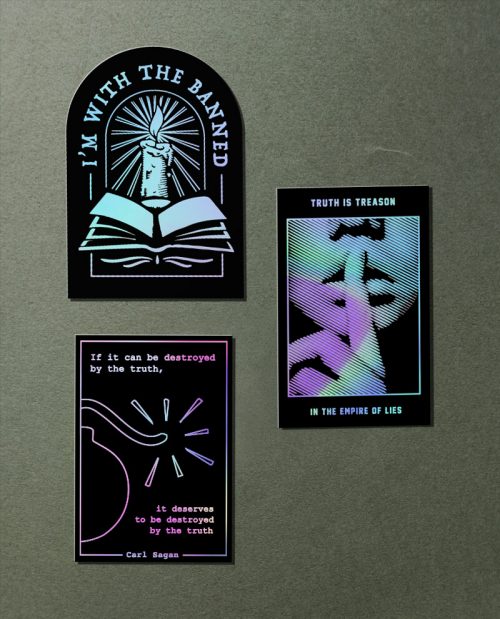 Anti Propaganda Holographic Sticker Pack