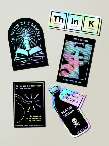 anti propaganda stickers political holographic anti propaganda stickers political holographic
