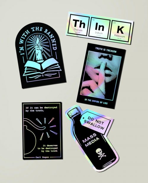 Anti Propaganda Holographic Sticker Pack