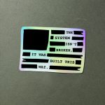 Anti-Establishment Holographic Sticker Pack