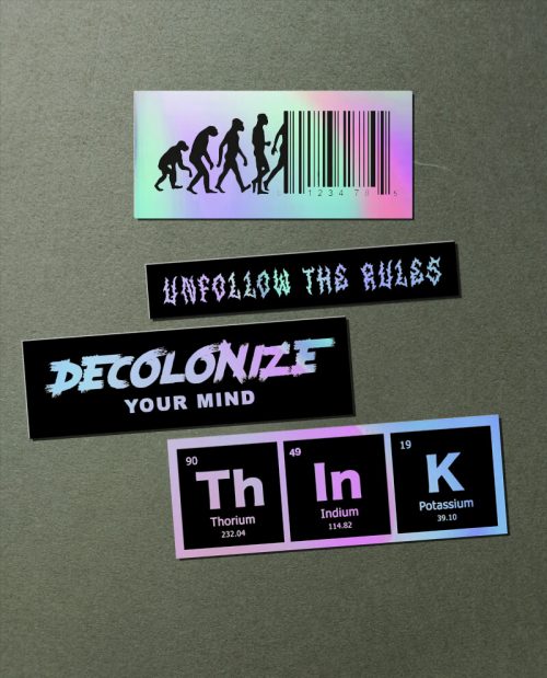 Anti-Establishment Holographic Sticker Pack